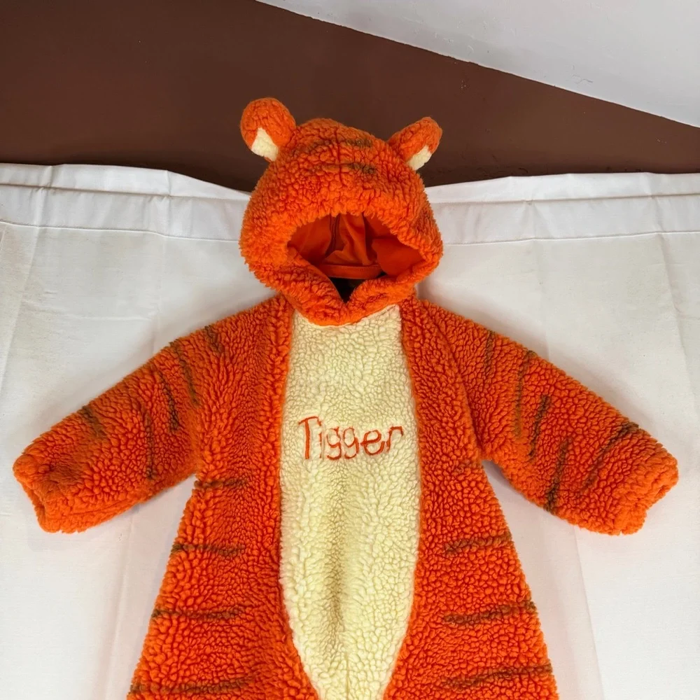 THE DISNEY STORE Youth Unisex Size 2T-4T Costume Tigger Fleece Vintage Toddler - Picture 9 of 16
